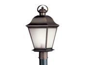 Kichler 10911 Fluorescent Mount Vernon Energy Star Rated 1 Light Post Light Olde Bronze