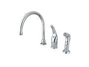 Single Handle Kitchen Faucet with Non Metallic Side Sprayer