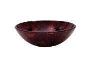 Yosemite ZADEN 16 1 2 Amber Round Glass Basin Sink from the Glass Sinks Collec Polished