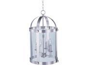 Maxim Lighting Tara 4 Light Entry Foyer Pendant in Satin Nickel 21550CLSN