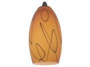 Ambiance Lighting Fossil Amber Pendant Glass Fossil Pattern Cased 94374 6137