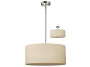 Z Lite 171 20 C 3 Light Down Lighting Pendant with Fabric Round Shade from the A