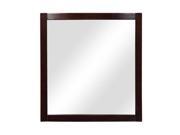DecoLav 9712 Gavin Alexandra 30 Rectangular Wall Mirror with Solid Wood Frame Dark Walnut