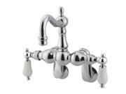 Kingston Brass CC1084T1 Clawfoot Tub Filler Faucet Polished Chrome