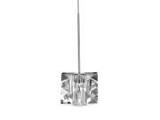 WAC Lighting Prisma Clear Pendant with Chrome Canopy Chrome MP 940 CL CH