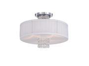 Designers Fountain 83911 3 Light Semi Flush Mount Ceiling Fixture from the Cande