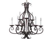 Maxim Lighting Manor 9 Light Chandelier Oil Rubbed Bronze 12216OI