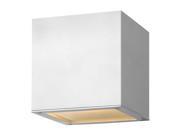 Hinkley Lighting 1767 6 Height 1 Light Outdoor Wall Sconce from the Kube Collec Satin White