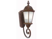 Yosemite FL5124 Two Light Up Lighting Medium Outdoor Wall Sconce from the Briell Brown