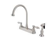 Kingston Brass KB3758ALBS Kitchen Faucet Satin Nickel