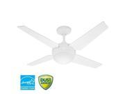 59073 Sonic 52 in. Contemporary White Indoor Ceiling Fan with Light