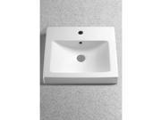 Toto LT155.8 Vernica 20 Fireclay Drop In Bathroom Sink with 3 Faucet Holes Dril