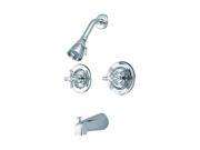 Kingston Brass GKB661AX Tub and Shower Faucet Polished Chrome