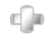 DecoLav 9721 Gabrielle 36 Sliding Horizontal and Vertical Double Wall Mirror wi White