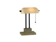 Kenroy Home Greenville Banker Lamp Natural Slate 21041SL