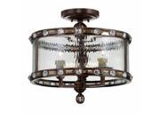 Savoy House Paragon 3 Light Semi Flush in Gilded Bronze 6 6032 3 131