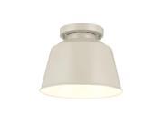 Feiss 1 Light Outdoor Flush Mount Hi Gloss Grey OL15013HGG