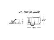 WAC Lighting One Light LEDme Multiple Spot MT LED118F WWHSNIC