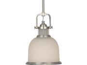 Feiss Parker Place 1 Light Mini Pendant in Brushed Steel P1144BS