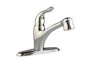 American Standard 4114.100.075 Lakeland 1 Handle Pull Out Kitchen Faucet Steel