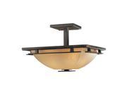 Minka Lavery ML 1279 2 Light Semi Flush Ceiling Fixture in Iron Oxide from the L