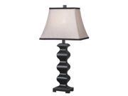 Kenroy Home Steppe 2 Pack Table Lamp Black Finish w Silver Highlights 20136BL