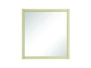 DecoLav 9710 Jordan 30 Square Wall Mirror with Solid Wood Frame Antique White