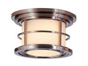 Feiss Lighthouse 2 Light Ceiling Fixture in Brushed Steel OL2213BS