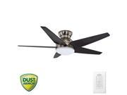 59022 52 in. Contemporary Isotope Brushed Nickel Espresso Indoor Ceiling Fan