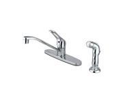 Single Handle Kitchen Faucet With Chrome Sprayer