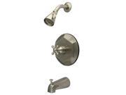 Kingston Brass KB4638BX Tub and Shower Faucet Satin Nickel