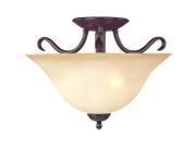 Maxim Basix 2 Light Semi Flush Mount Oil Rubbed Bronze 10120WSOI