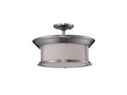 Z Lite Sonna 3 Light Semi Flush Mount Brushed Nickel 2002SF BN