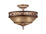 Minka Lavery ML 1757 3 Light 13.25 Height Semi Flush Ceiling Fixture from the A