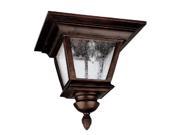 Capital Lighting Brookwood 3 Lt Outdoor Ceiling Fixture Burn. Bronze 9968BB