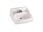 Toto LT307.8 Reliance Commercial 21 Wall Mounted Bathroom Sink with 3 Faucet Ho