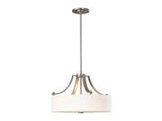Feiss Sunset Drive 3 Light Large Pendant in Brushed Steel F2404 3BS