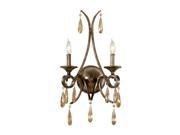 Murray Feiss Reina 2 Light Sconce in Gilded Imperial Silver WB1563GIS