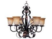 Maxim Lighting Aspen 6 Light Chandelier Oil Rubbed Bronze 20607VAOI