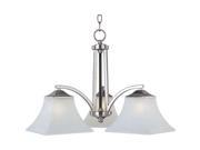 Maxim Lighting Aurora 3 Light Chandelier Satin Nickel 20094FTSN