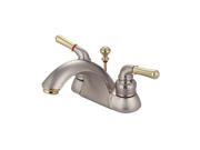 Kingston Brass KB2629 Lavatory Faucet Satin Nickel Polished Brass