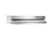 423004 30" Under Cabinet Range Hood with 190 CFM Airflow  2-Speed Control  Dishwasher Safe Aluminum Grease Filter and Built-in 7" Adapter in Stainless