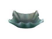 Yosemite JULIA 16 1 2 Jade Shell Glass Basin Sink from the Glass Sinks Collect Frosted