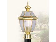 Livex Lighting Monterey Outdoor Post Head in Polished Brass 2153 02