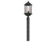 Sea Gull Lighting Single Light Kent Outdoor Post Lantern in Black 82029 12