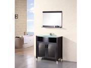 Design Element DEC018 Waterfall 36 Free Standing Vanity Set with Cabinet Top w
