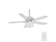 54041 52 in. Utopian Gallery Snow White Ceiling Fan with Light with Wall Control