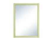 DecoLav 9709 Jordan 24 Rectangular Wall Mirror with Solid Wood Frame Antique White