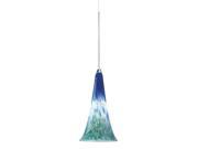 WAC Lighting QP614 BG CH Pendants Indoor Lighting Blue Green Chrome