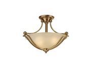 Hinkley Lighting H4651 2 Light Indoor Semi Flush Ceiling Fixture from the Bolla Brushed Bronze
